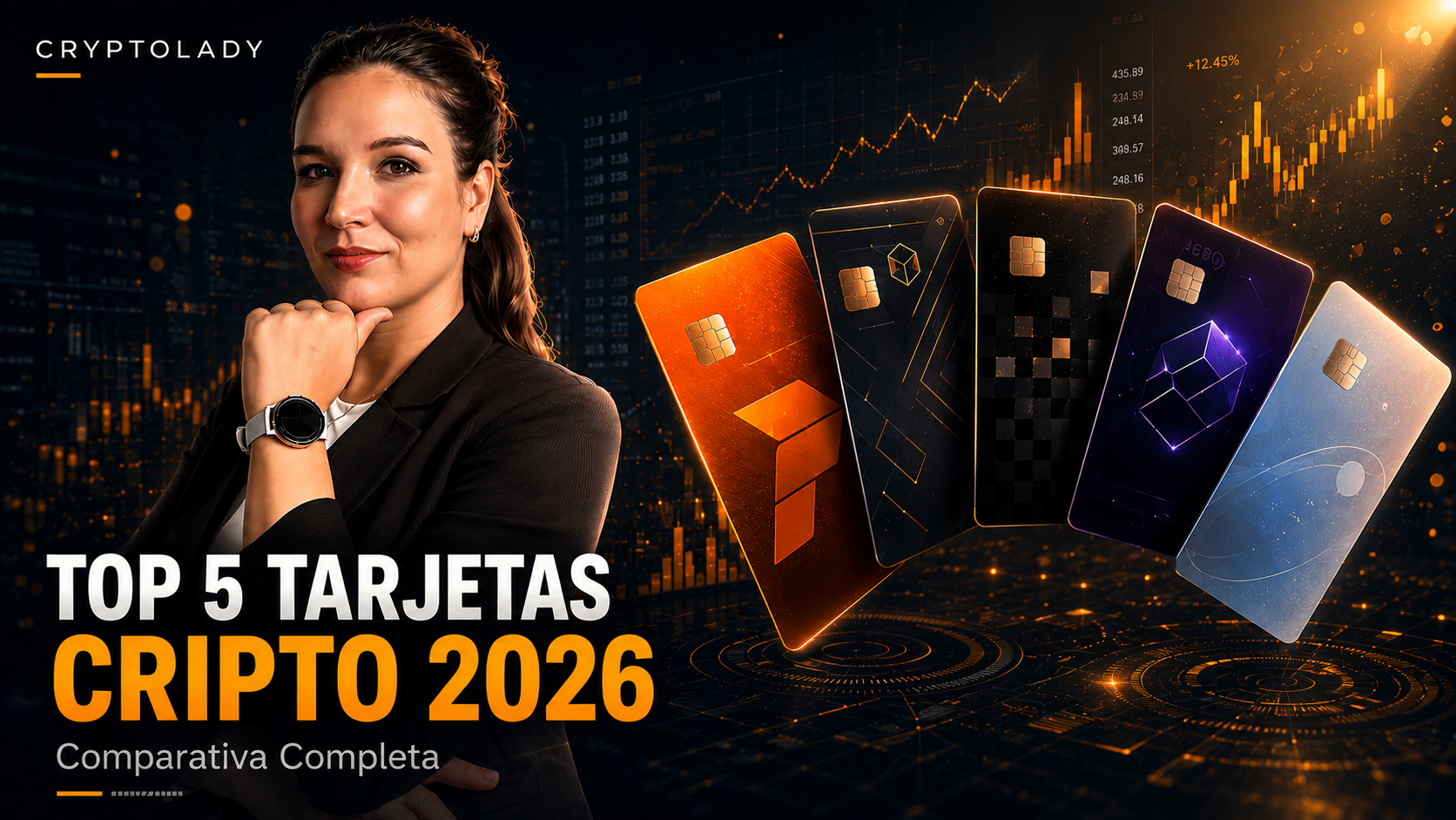 💳 Tarjetas Cripto 2026 — Guía de 5 Soluciones de Pago (Bybit, OKX, Pionex, LinkPay, SkyPay)