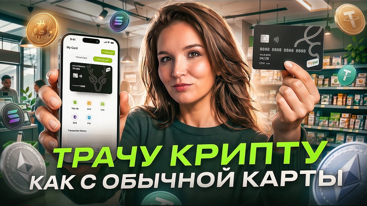 💳 Mypal — обзор крипто-карты 2026. Плачу за Netflix, такси и рекламные кабинеты прямо с USDT